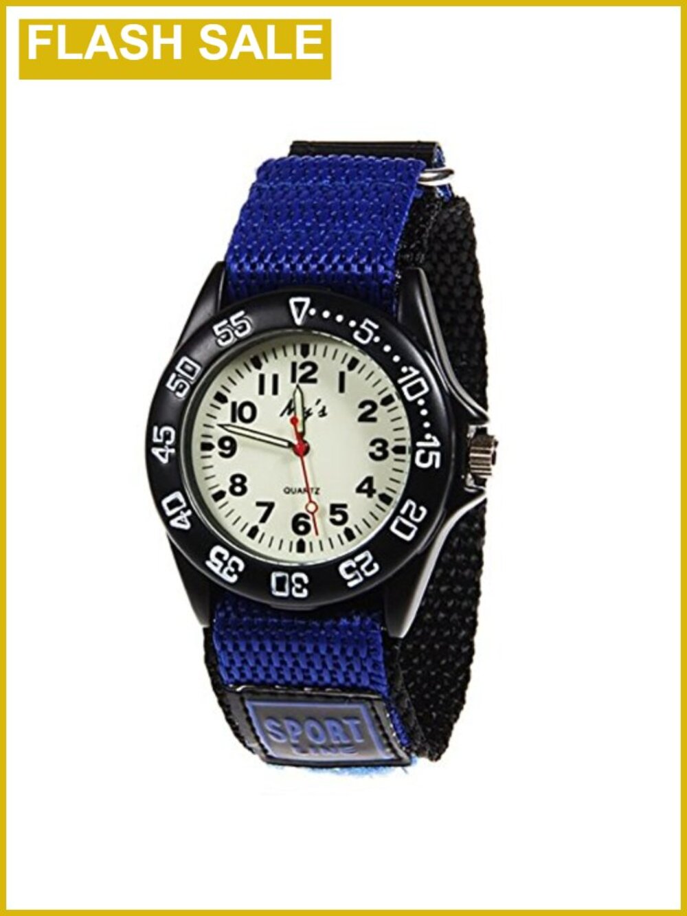 Kids Nylon Strap Luminous Analog Watch Boys Girls Sports Outdoor